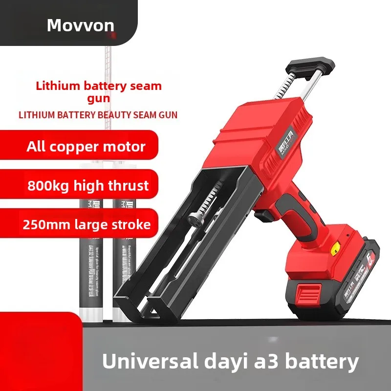 110V/220V  Electric Caulking Gun Lithium Battery Dual Tube Tile Grout Applicator Automatic Tool