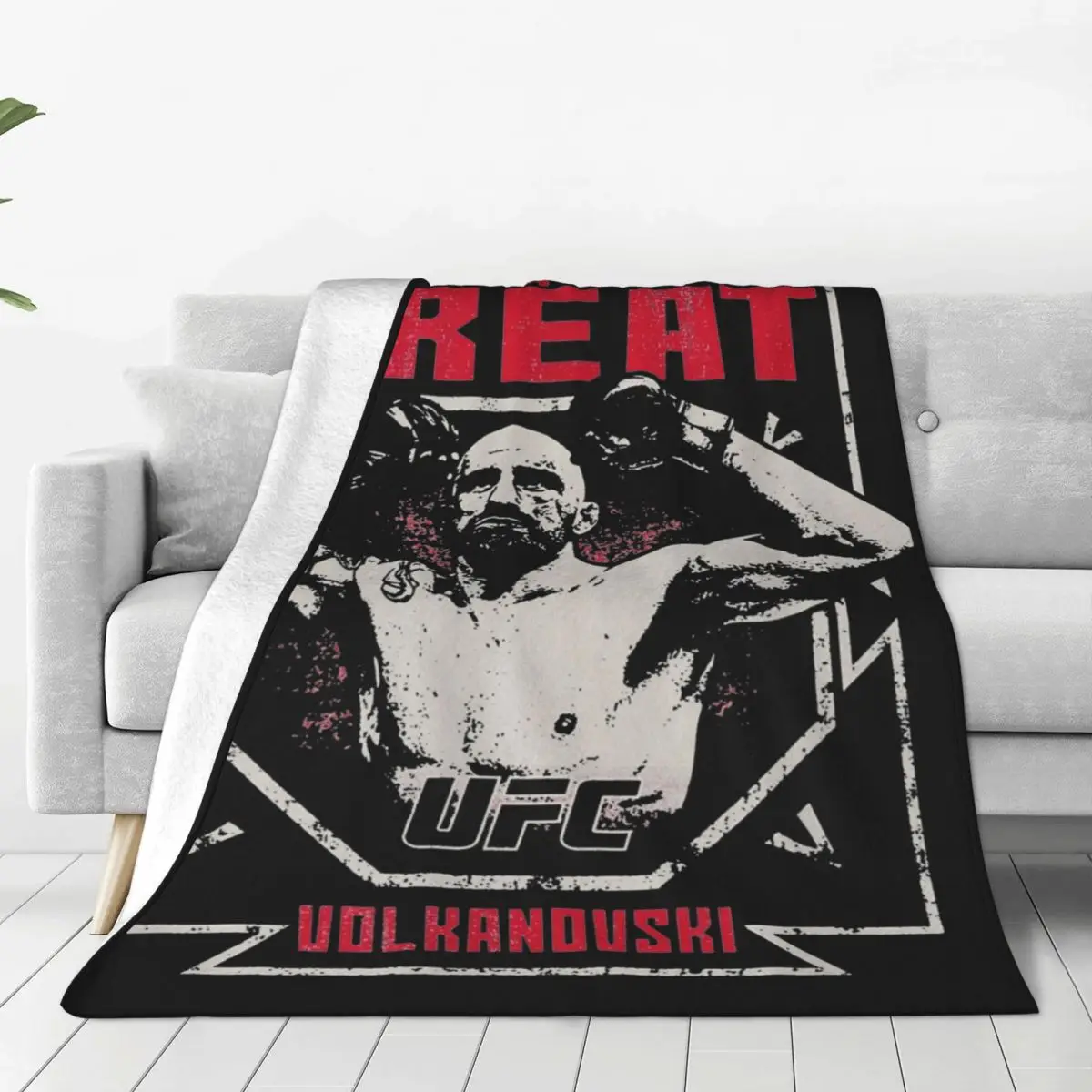 Comfort Cool Alexander Volkanovski Power Blanket Stuff Sofa Decorative Boxer Fighting Throw Blanket Super Soft Velvet for Travel