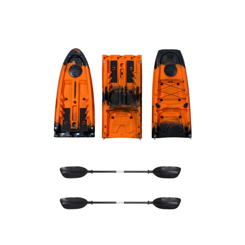 ！@LSF NEW  4.76M  Sit on Top Modular Kayak 3pcs  Detachable  Kayak  for Family or Friends Fishing