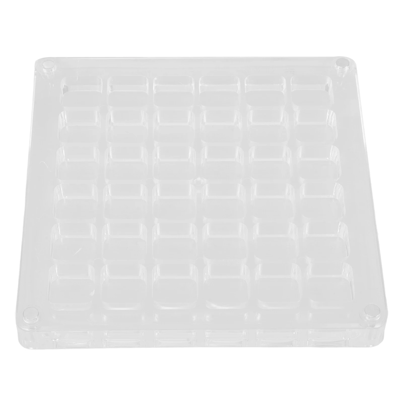 

Acrylic Drill Box Transparent Beads Storage Organizer Seashell Display Case for Nail Jewelry Box Container