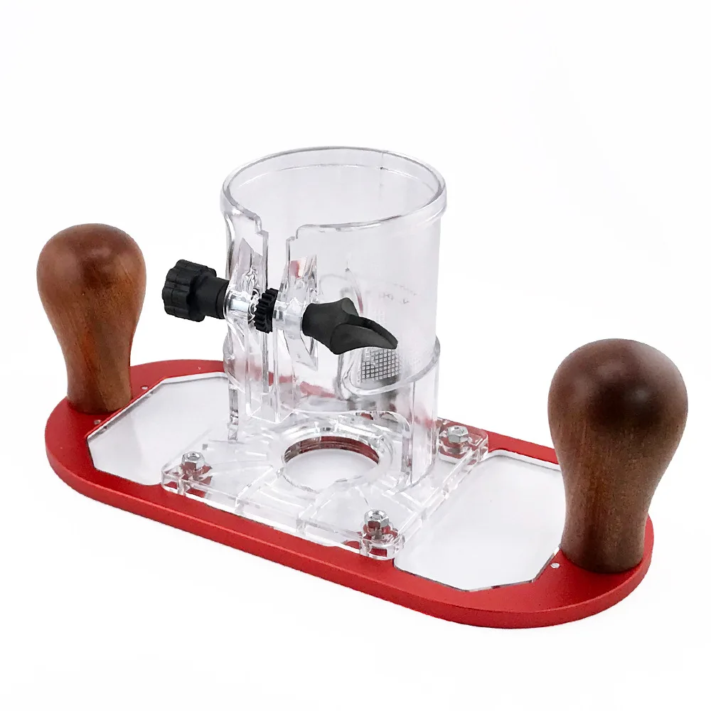 Woodworking Accessories, Trimming Machine Flip-chip Base Modified Transparent Cover Gong Machine Engraving Machine Accessories