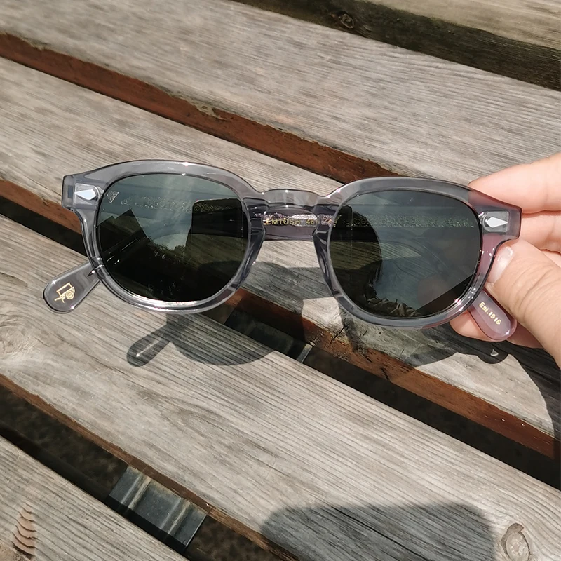 46 SIZE High Quality Acetate Sunglasses For Men And Women Designer Brand Lemtosh Frame Vintage Sun Glasses Gradient lens