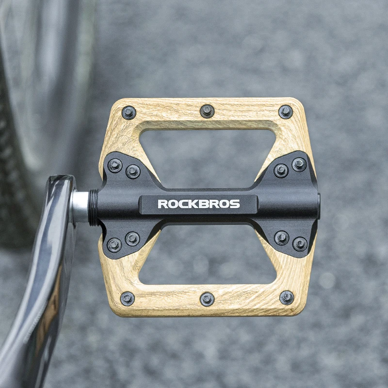 ROCKBROS Bicycle Pedals Ultralight Anti-slip Footboard CNC BMX MTB Road Bike Pedal Flat Cycling Seal Bearing Bike Accessories