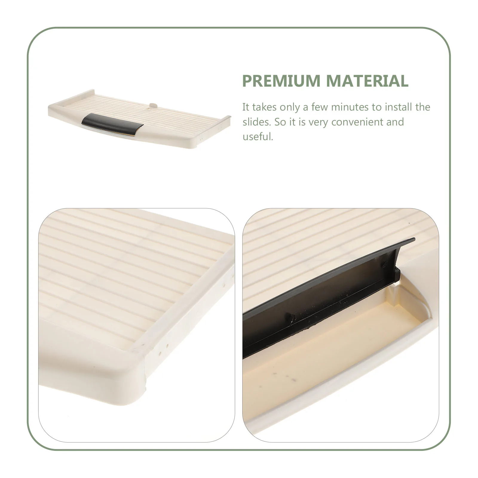 

1Pcs Keyboard Tray Large Slide-Out Stand Beige Color Ergonomic Desk Accessories Mouse Platform Keyboard Holder