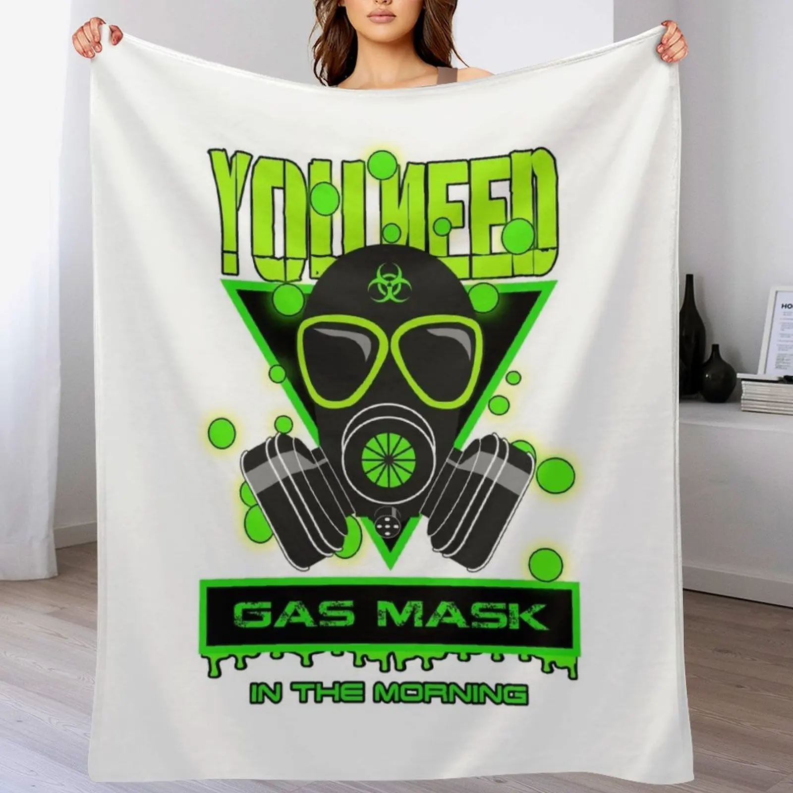 you need gas mask Throw Blanket All Weather Soft Throw Blanket for Sofa