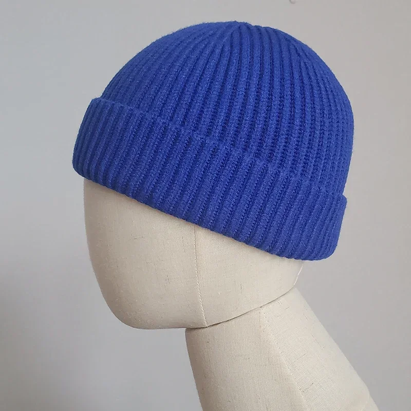 Knit Short Beanies for Men Women  Winter Hats Solid Color Mens Winter Cap Skullies