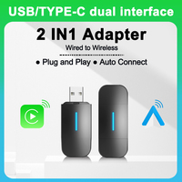 Wireless Adapter Smart Mini Box  CarPlay Android Auto AI Adapter Wired to Wireless Carplay For USB Type C Dongl