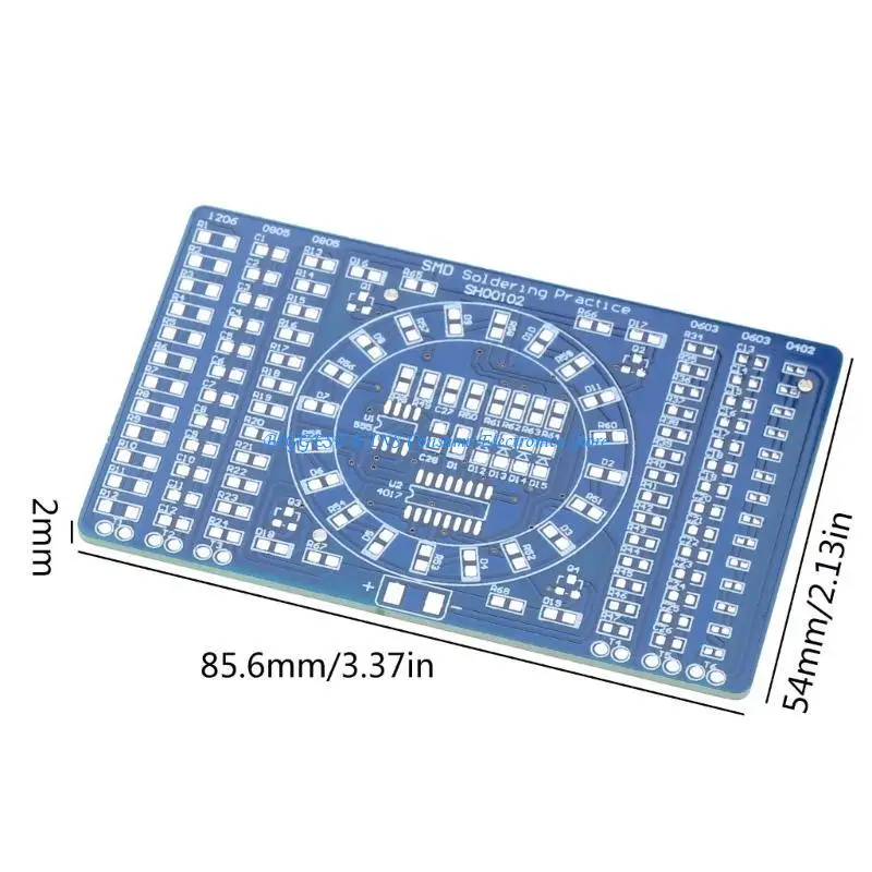 SMT Running Light Soldering Practice Board met LED -roterende lamp voor lassen