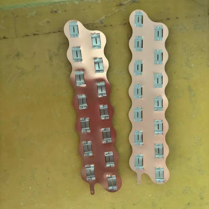 Best-selling Battery Connectors 20S7P Copper Busbar 1mm Thick Cell Spacing 21.4mm Customizable  According To  The Diagram 1 view 5