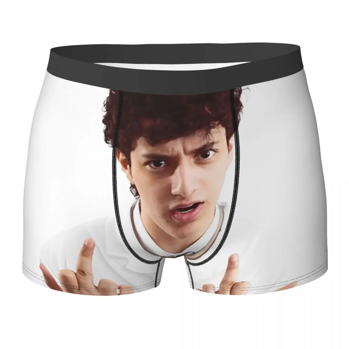 

Slushy Noobz Underwear Y2K Retro Men's Boxer Brief Stretch Boxer Shorts Trenky Print Plus Size Underpants