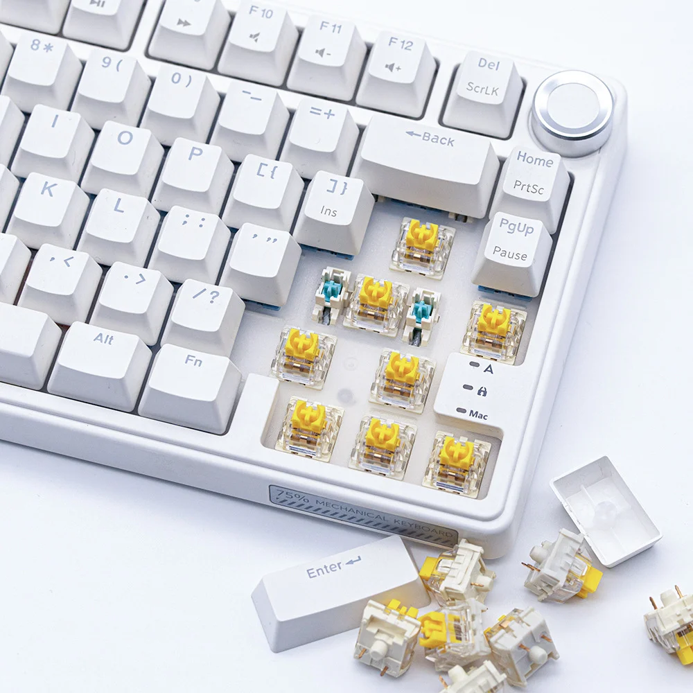 Yellow Dustproof 3Pin Switch Precision Axis Linear Mechanical Keyboard Switch Keyboard Linear Switches