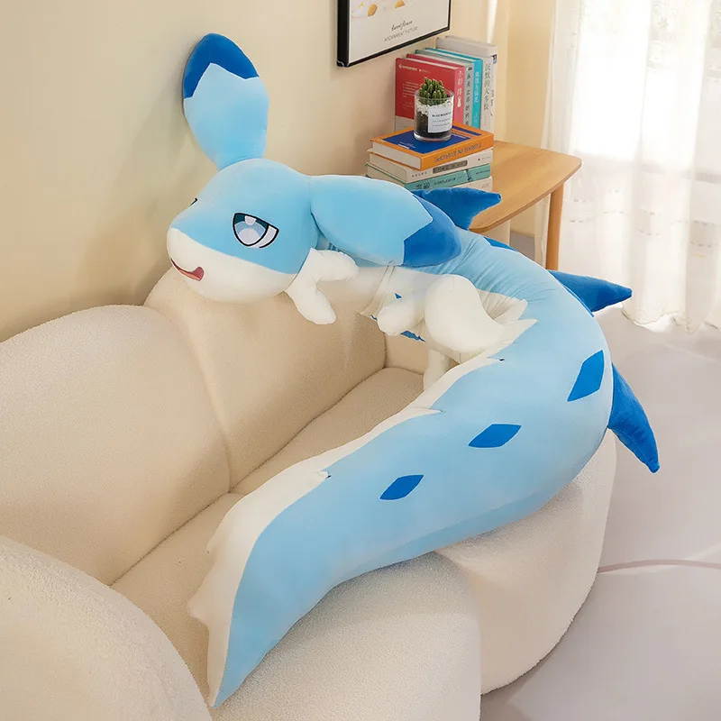 Hot Game Peripheral Palworld Plush Chillet Plush Long Big Pillow Kawaii Sofa Soft Ornament Weasel Blue Pink Dragon Cute Soft Stu