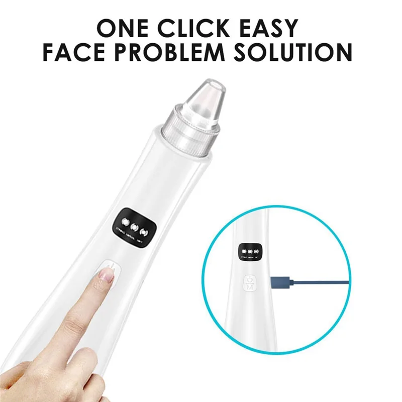 【SUPERDEALS】Face Vacuum Pore Cleaner 3 Suction Mode Beauty Machine Skin Remover Blackhead Removal