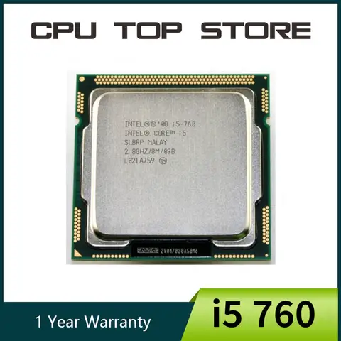Intel Core i5 760 Processor 2.80GHz 8M Cache SLBRP LGA 1156 CPU