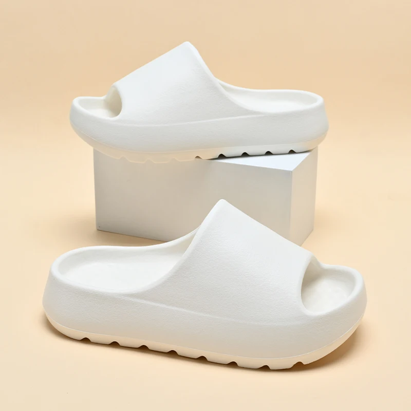 Four-Season Kids Closed-Toe Home Shoes Boys Girls Simple Soft Slides Toddler Wear-Resistant Anti-Slip Indoor Daily Sandals