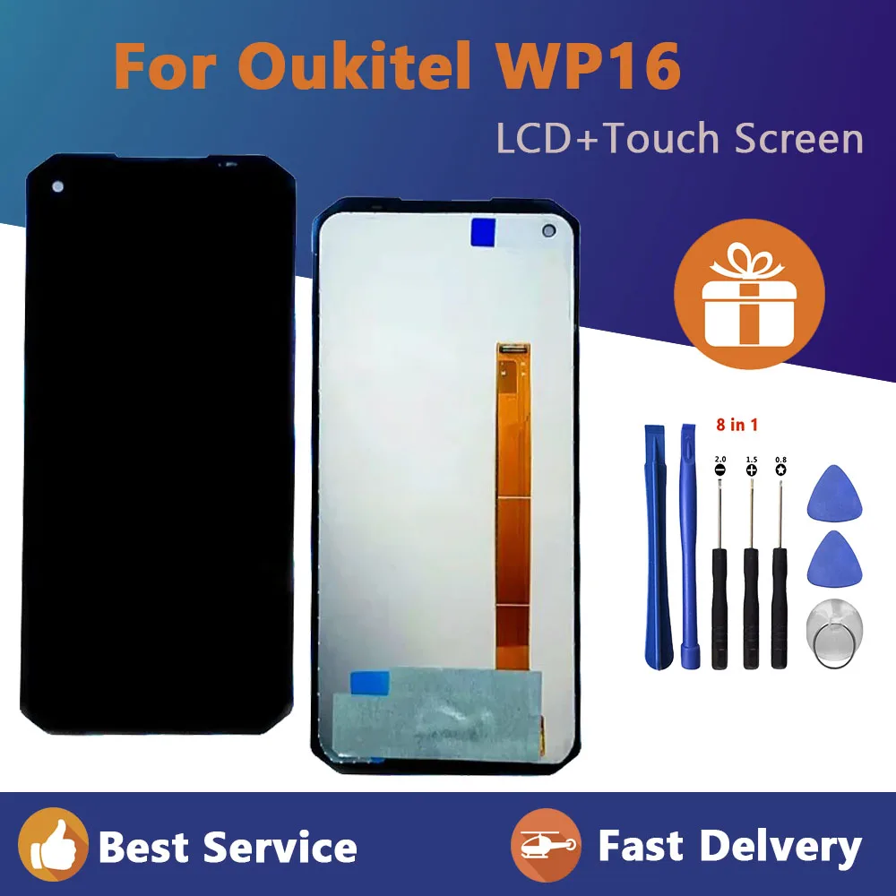 

6.39'' Original Replacement For 100% New OUKITEL WP16 LCD Display + Touch Screen Aessembly For OUKITEL WP 16 Screen + TOOLS