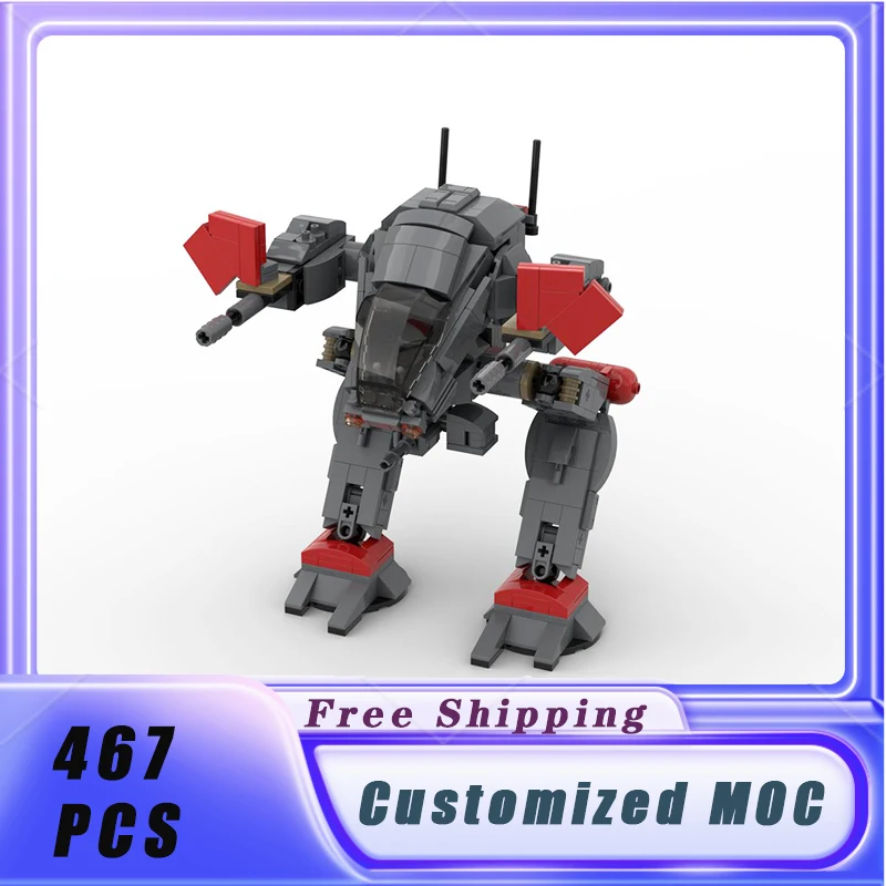 

Space War MOC Single Person All Terrain Combat Walking Machine Building Blocks Assemble Model Display Children's Toys Gifts