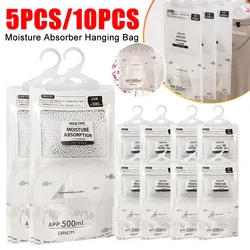 5/10PCS Moisture Absorber Hanging Bag Wardrobe Antihumidity Bags Moldproof Dry Bag Dehumidification for Closet Indoor Desiccant