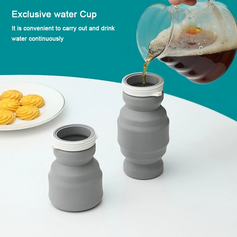 1/2/3PCS Portable Coffee Cup Easy To Clean Casually Coffee Portable Mini Water Bottles And Cup Accessories Mini Cup Reusable