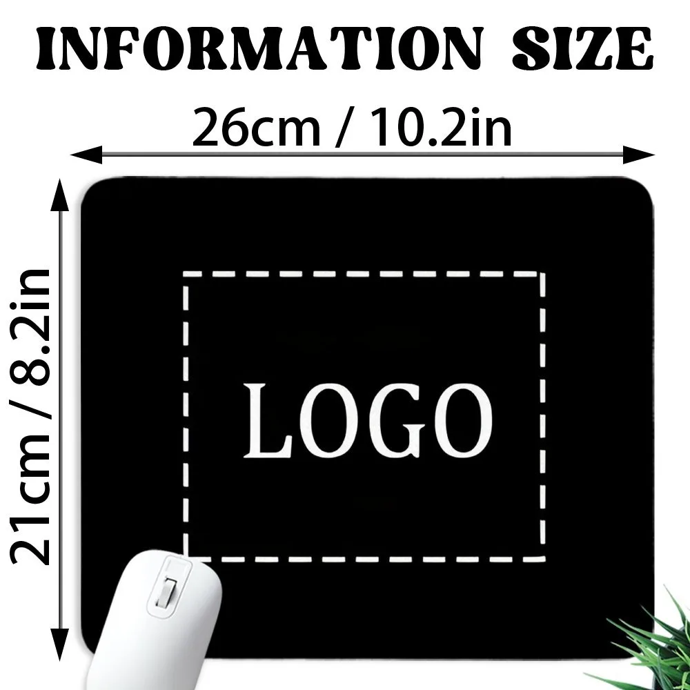 Multi Purpose Custom Image Mouse Pad For Office Game, Thick Natural Non-Slip Rubber Back HD Fine Print