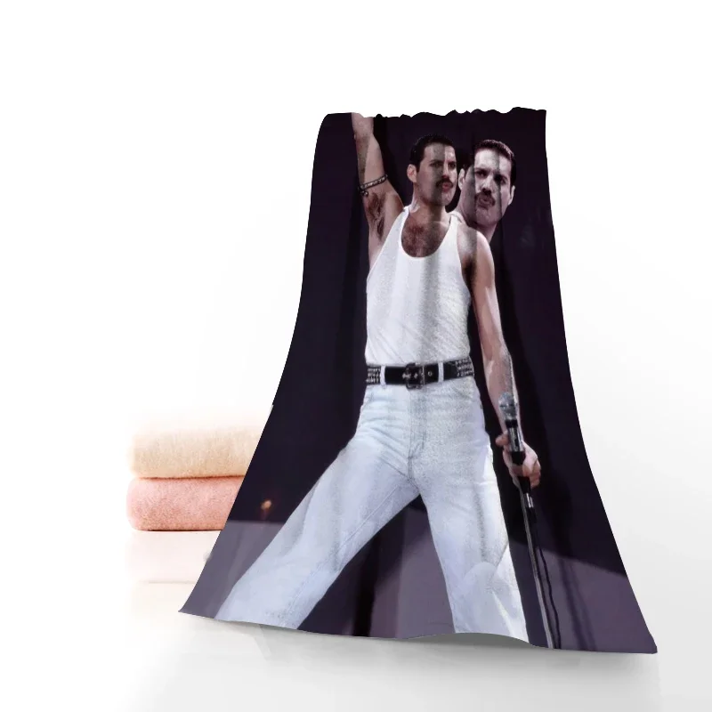 Custom Freddie Mercury Sports Portable Quick-Drying Towel Yoga Outdoor Bamboo Microfiber Fabric Towels Size 35x75cm 0826