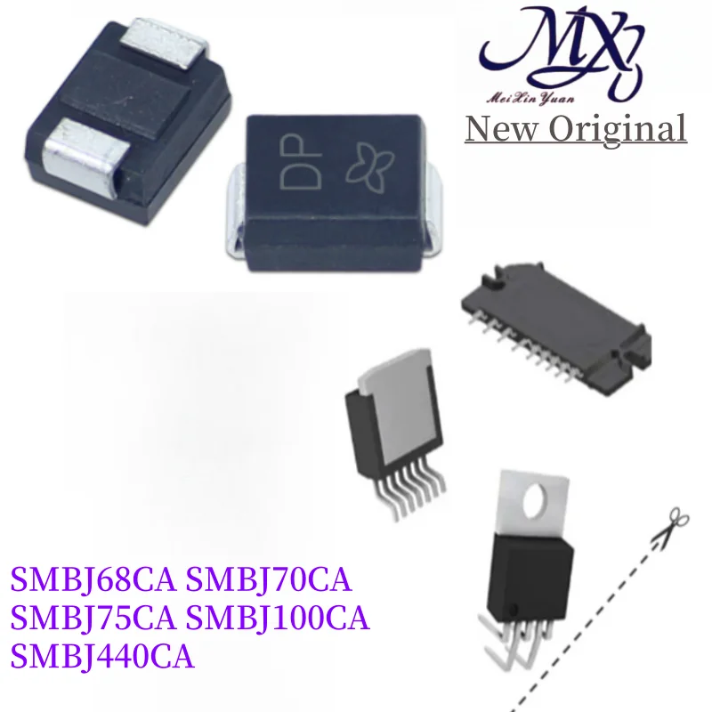 MXY 100Pcs SMBJ68CA SMBJ70CA SMBJ75CA SMBJ100CA  SMBJ440CA In Stock Wholesale