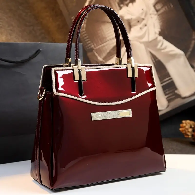 

2025 New Style of Women's Large Bag, Fashionable Patent Leather Shoulder Crossbody Handbags for Women Sac À Main Femme