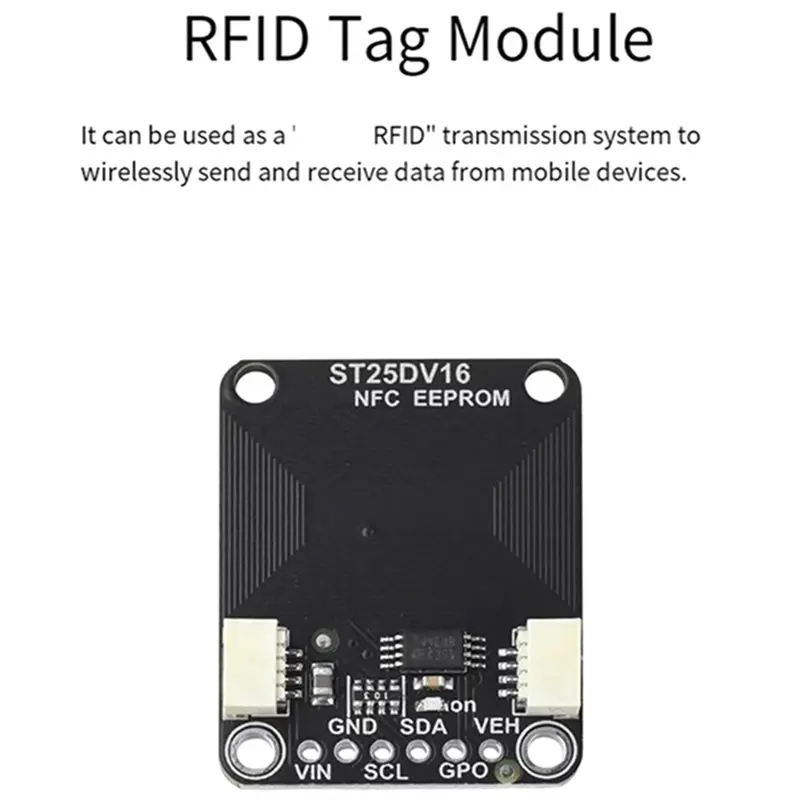 [LXYA68Z!] ST25DV16K RF Module 16Kbit EEPROM Storage, I2C RFID Dynamic Tag Module Supporting I2C And Dual Interfaces