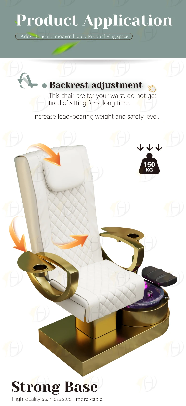 Pedicure Chair silla de pedicura lujo 2023 modern luxury seat covers manicure massage foot spa pedicure chair for nail tech salo