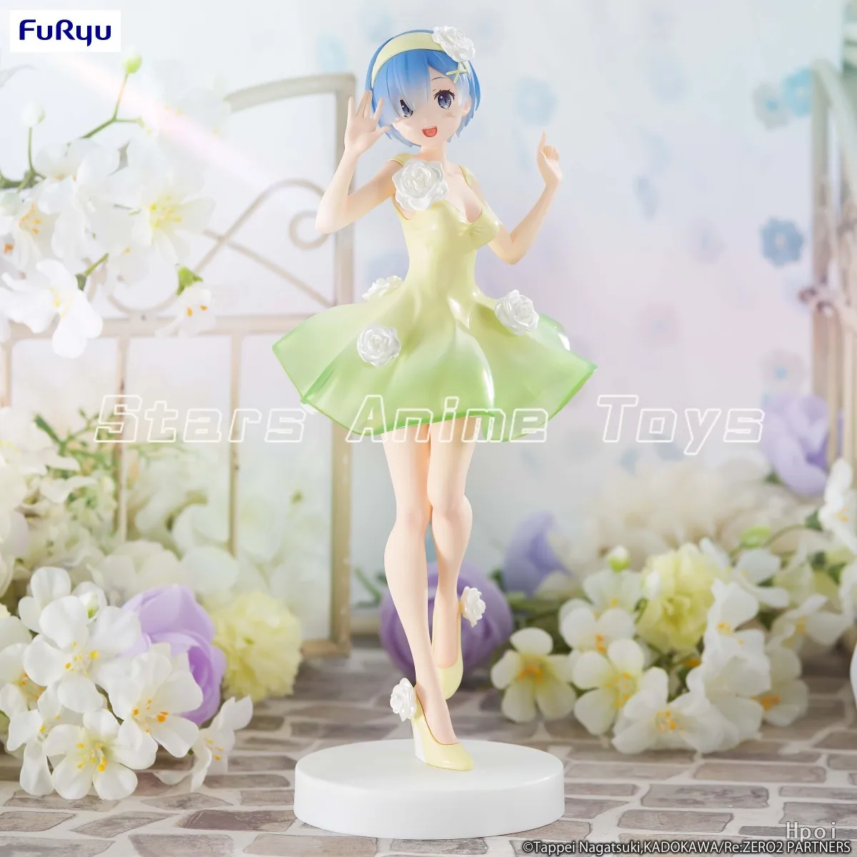 Figur FuRyu Trio-Try-iT Re0 REM/RAM Rok Bunga Hadiah Figur Anime Mainan Model Koleksi