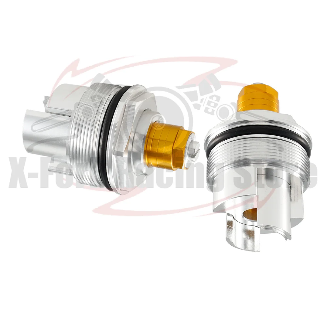 Preload Fork Caps For Yamaha YZF R6 YZF-R6 2006-2007 Front Tube Adjustable Fork Bolts Cover Silver Gold 2C0-23111-00-00