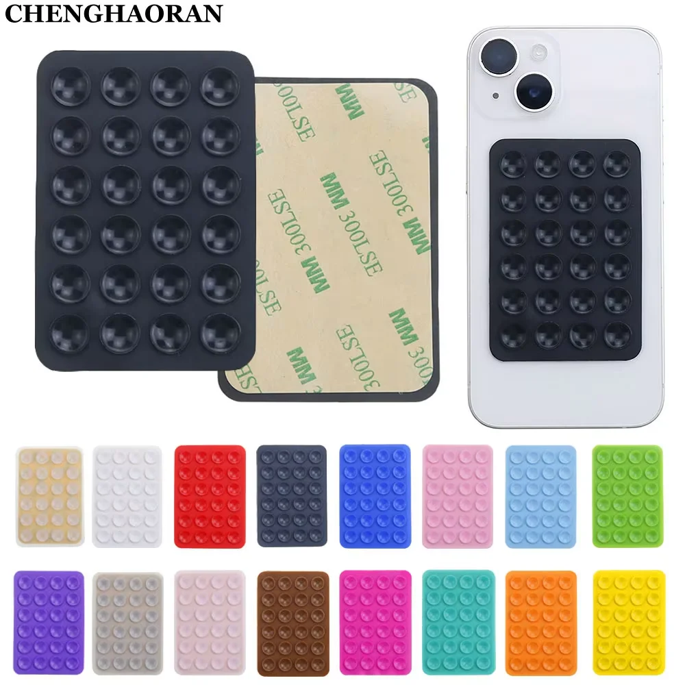 

НОВАЯ силиконовая присоска для телефона, присоска на основе клейкой резиновой присоски, фиксированная накладка, 24 квадратные присоски