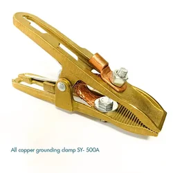 500A Heavy Duty Ground Clamp Manual Welder Earth Ground Cable Copper Grip Clip Clamp for Arc Welding Machine, 180mm Length 용접집게