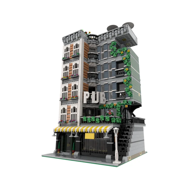 5024pcs MOC PUB huis modulair Gemodulair Model bouwstenen Architectuur DIY creatieve kerstcadeaus idee speelgoed Onderwijs Kinderen