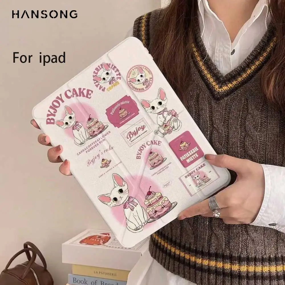 Für iPad Fall A16 11th 2025 10,2 9th 8th 7th Generation Pro 11 13 2024 12,9 Abdeckung Bleistift Halter Funda Für iPad Air 5 4 13 11 1 2