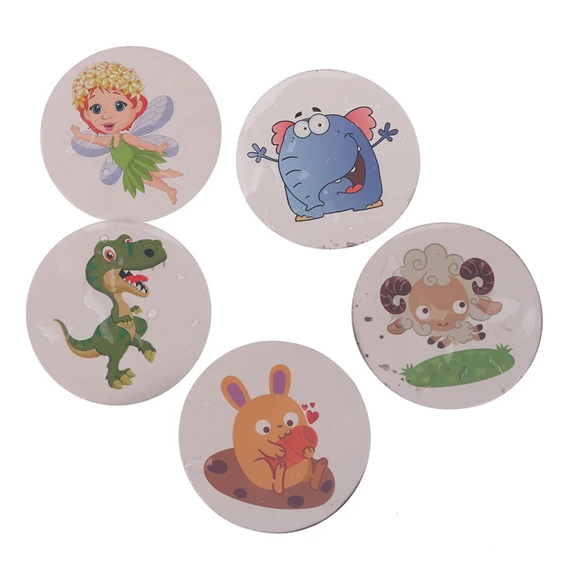 สติกเกอร์เปลี่ยนสีสำหรับห้องน้ำ 1 ชุด สติกเกอร์เทอร์โมโครมิกสำหรับห้องน้ำ สติกเกอร์ฝึกการขับถ่ายสำหรับเด็ก กันน้ำ เปลี่ยนสีได้