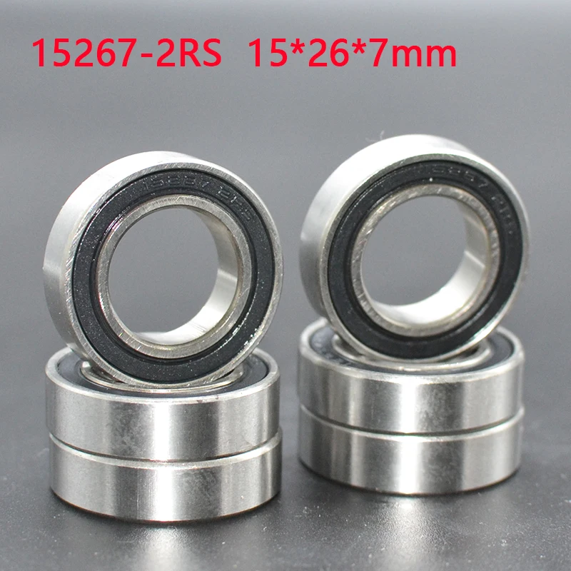 10pcs MR15267-2RS Bearing 15*26*7mm Full Balls Bicycle Frame Pivot Repair Parts 15267 2RS RS Ball Bearings  Bearing steel