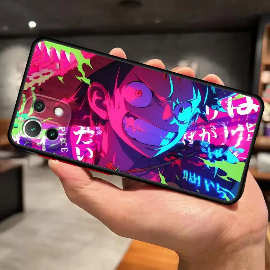 Capa para xiaomi mi 10t 12t 14 13 pro 12x 13 11 lite 11t capa traseira de telefone uma peça criatividade luffy