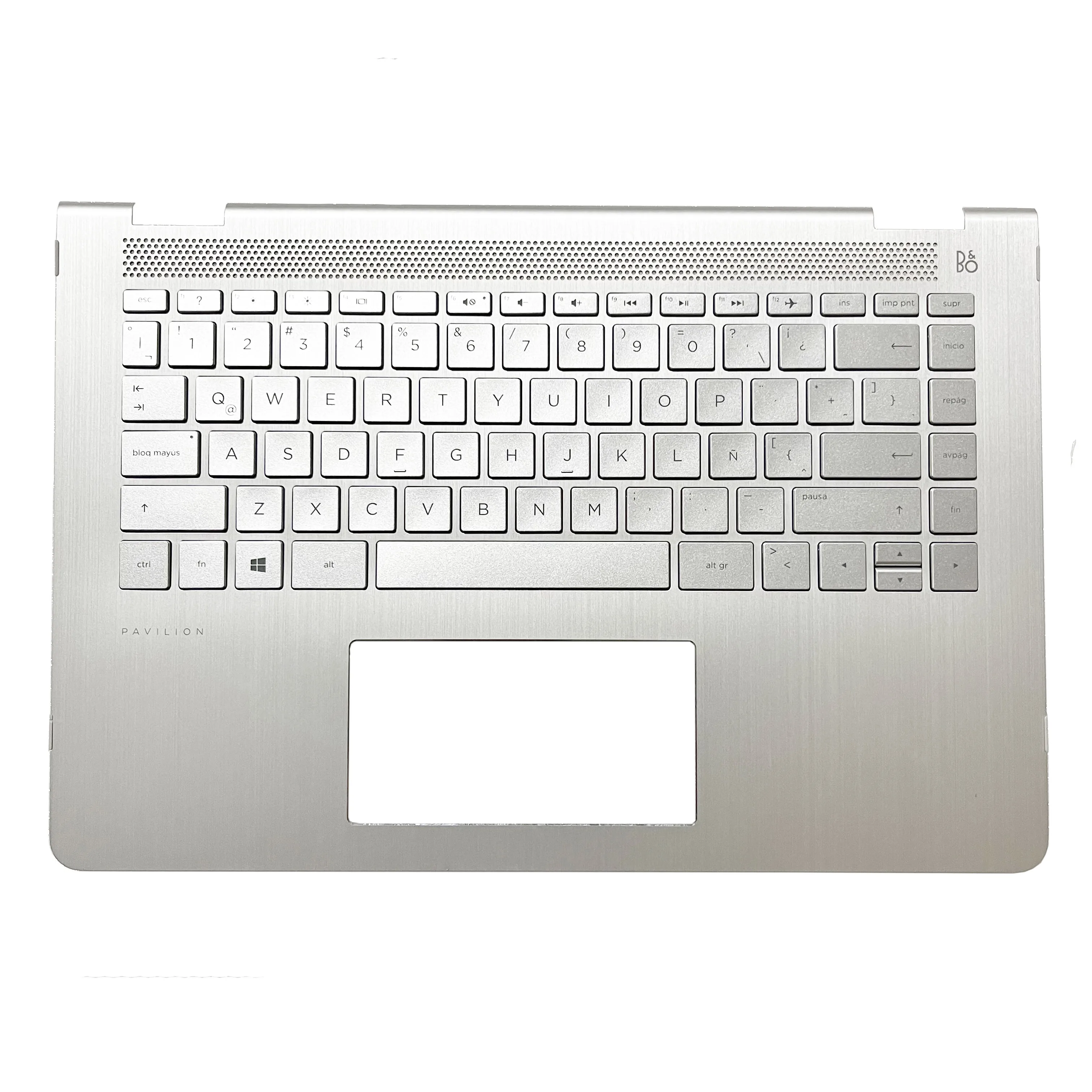 Imagem -03 - Capa para Laptop Superior para hp Pavilion Palmrest Original c Shell Novo us la Keyboard X360 14-ba Tpn-w125 924115001