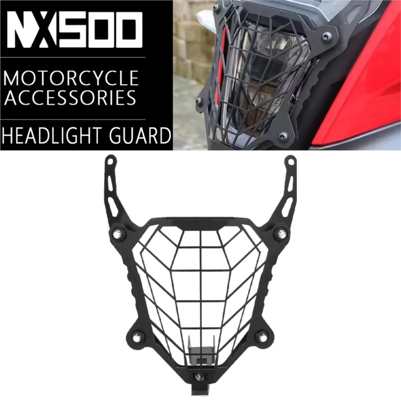 For Honda NX500 NX400 NX-500 NX-400 2023-2025 Motorcycle Accessories CNC Headlight Grill Guard Protect Cover Protector Aluminium