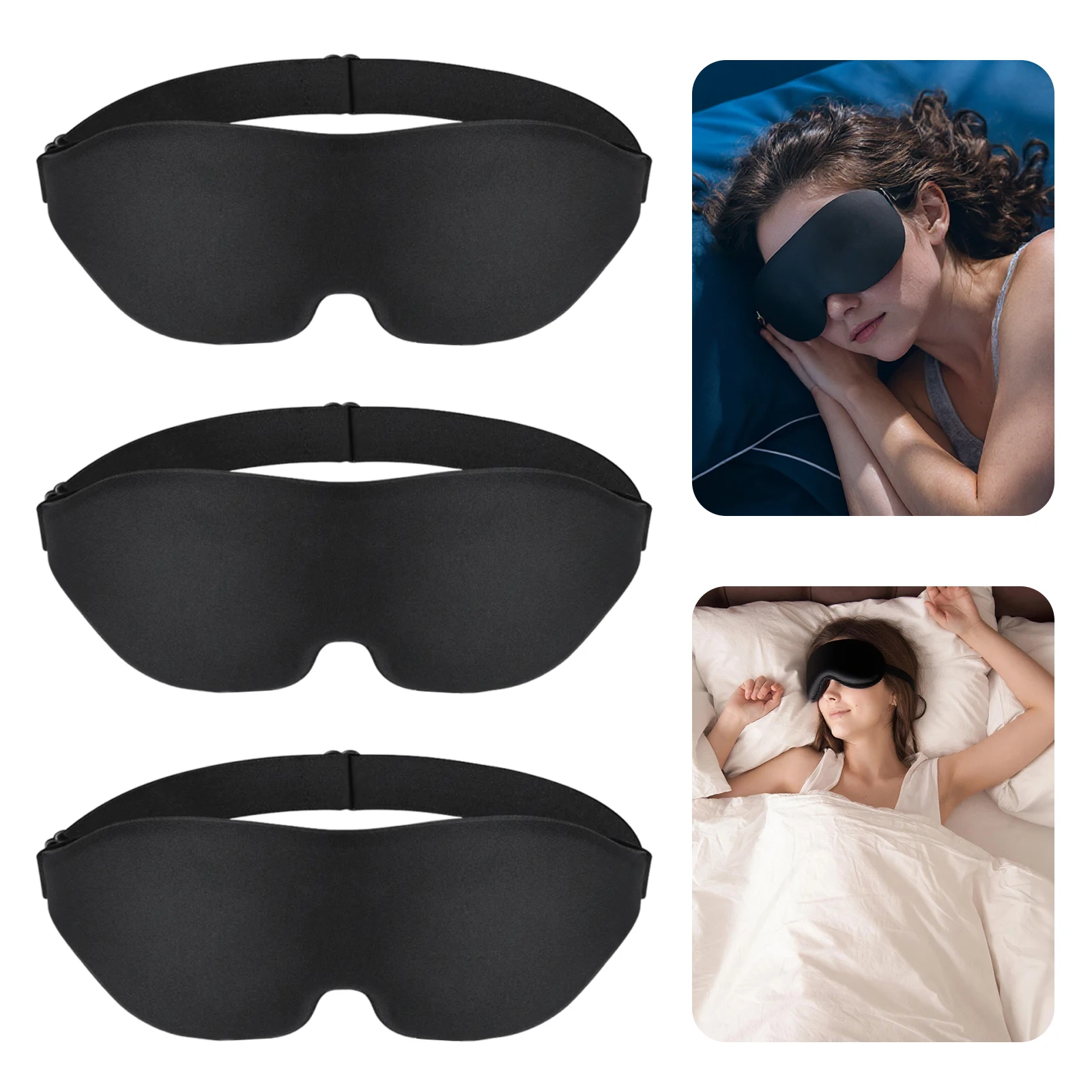 

3D Eye Mask Sleep Mask Soft Breathable Sleeping Eye Mask Night Blindfold for Men Women