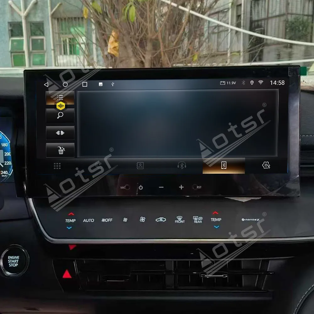 12.3 Inch Android 14 For Toyota Camry 2024 Gps Navigation Carplay Car Radio HD Touch screen Stereo Auto Head Unit Stereo