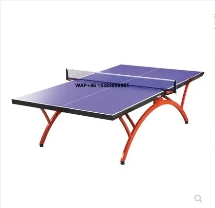 DHS Foldable T2828 Indoor Table Tennis Table Modern Small Blue Top Steel Frame Eco-Friendly Durable Competition Ping Pong MDF