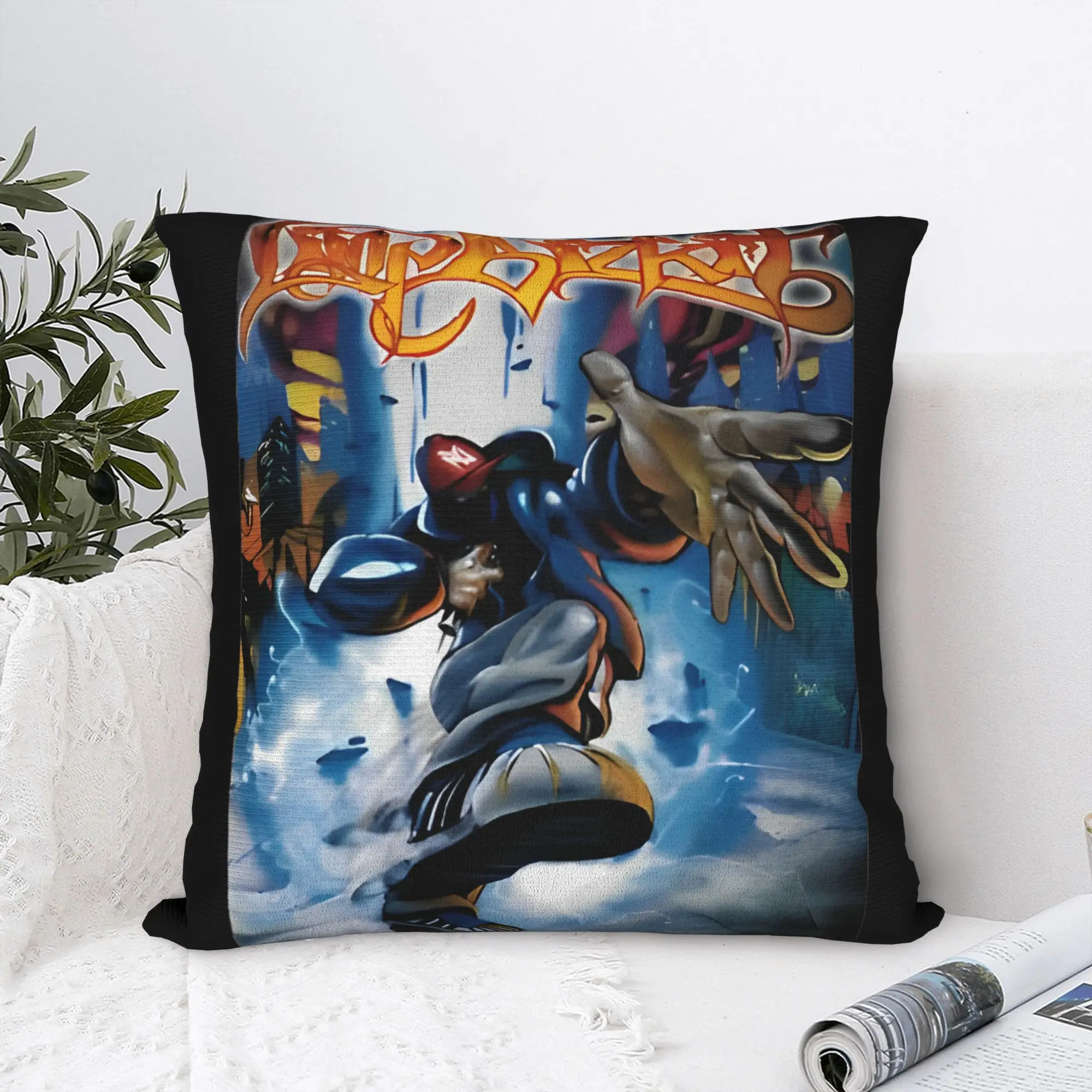 Limp Bizkit  Square Pillow Case  Metal Band Rap Rock Cushion Cover Awesome Polyester Decorative Pillowcover for Car 40*40cm