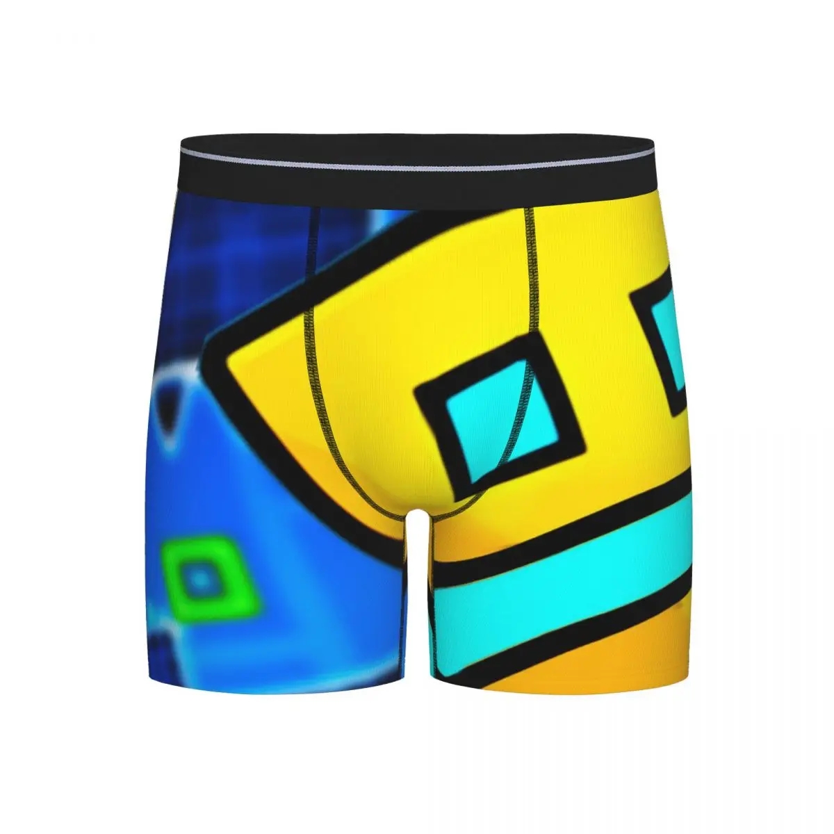 

Long Boxer Underpants Shorts Video Game Geometry Dash Panties Male Soft Underwear for Homme Man Boyfriend Gifts