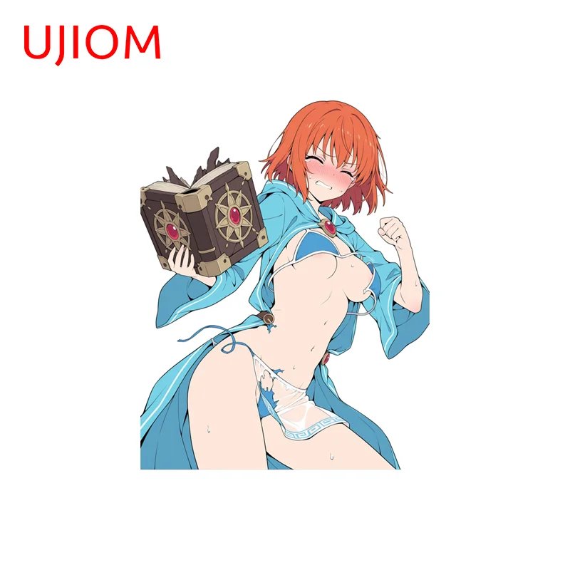 UJIOM Attractive Bursting Clothes Anime Girl Wall Stickers Nice Furniture Skateboard Decals Scratch Proof Bedroom Murals