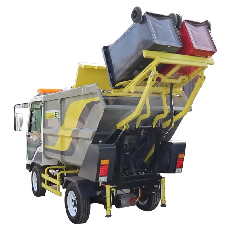 Camion de nettoyage de poubelles à roulettes entièrement électrique pour propriétés communautaires, 3,5 m³, à vendre