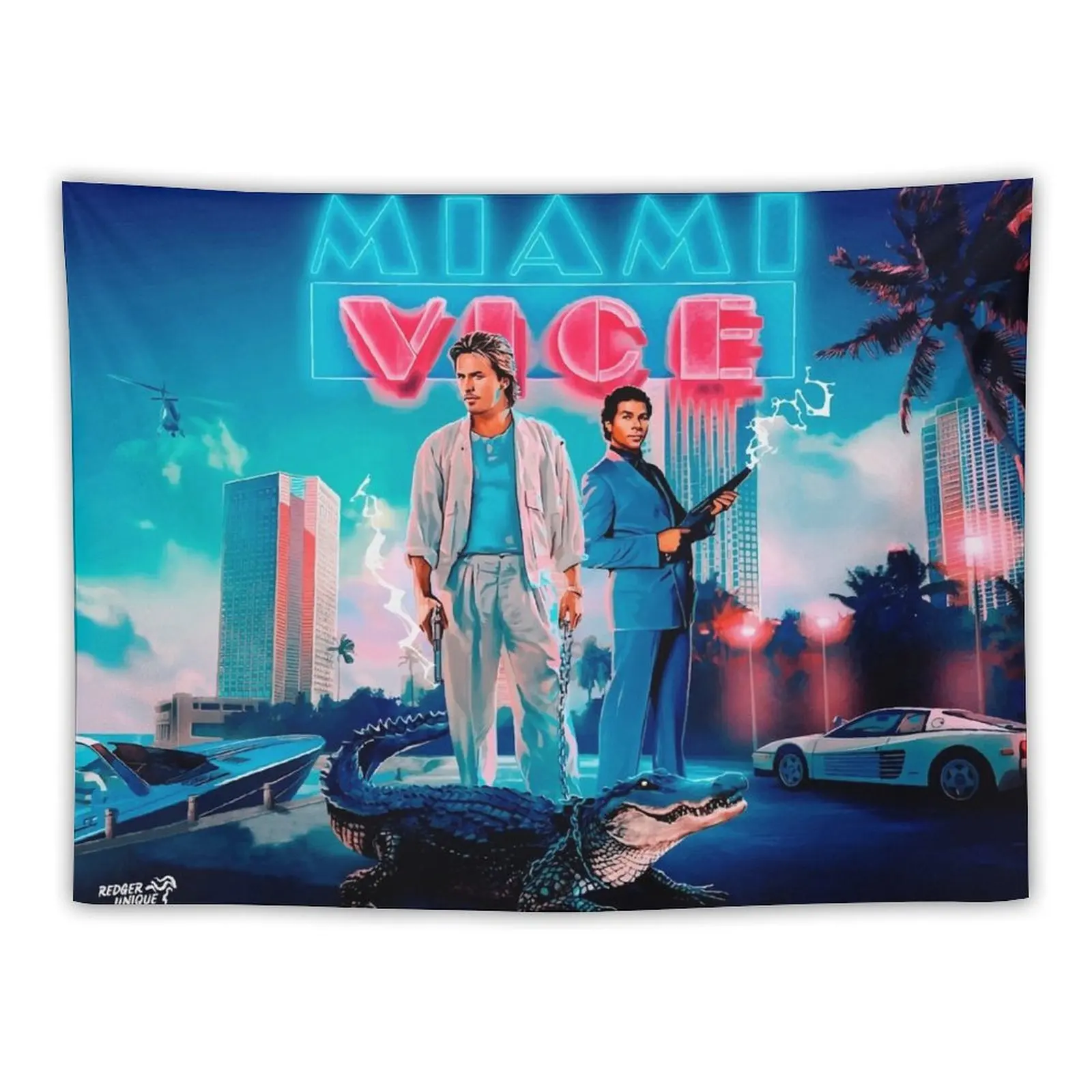 Miami Vice Forever Enhanced ed. พรมวอลล์เปเปอร์พรมบนผนังบ้านและการตกแต่งความสะดวกสบายพรมที่กําหนดเอง