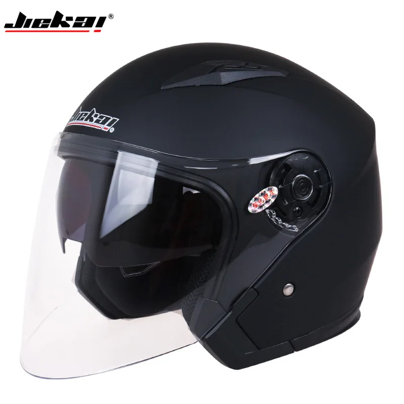 Sicurezza Uomo Donna Moto Mezza aperta Doppia lente Scooter Protettivo Villaggio Equitazione Ciclomotore Moto Caschi da motocross