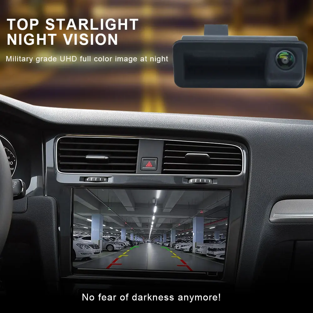 CVBS /AHD 1080P 170° Trunk Handle Rear View Vehicle  Car Camera For Ford Focus 2 MK2 Mondeo MK4 S-Max C-Max Kuga MK1 Fiesta MK7 view 3